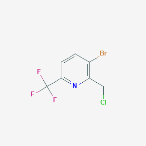 B1412136 3-Bromo-2-chloromethyl-6-(trifluoromethyl)pyridine CAS No. 1227585-26-3