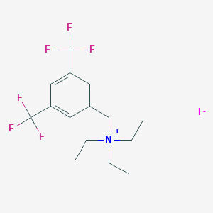 [[3,5-Bis(trifluoromethyl)phenyl]methyl]triethylazanium iodide