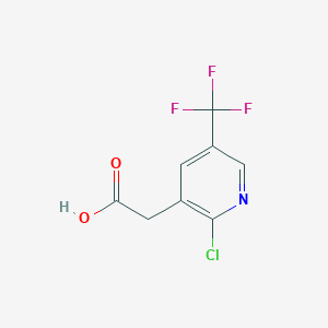 molecular formula C8H5ClF3NO2 B1412146 2-氯-5-(三氟甲基)吡啶-3-乙酸 CAS No. 1227596-13-5