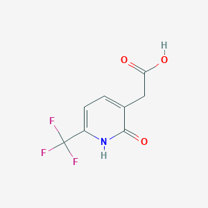 B1412147 2-Hydroxy-6-(trifluoromethyl)pyridine-3-acetic acid CAS No. 1227562-17-5