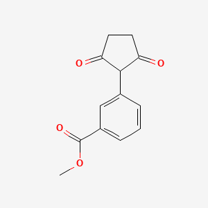 molecular formula C13H12O4 B14121484 Methyl 3-(2,5-dioxocyclopentyl)benzoate 