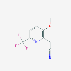 B1412149 3-Methoxy-6-(trifluoromethyl)pyridine-2-acetonitrile CAS No. 1227578-50-8
