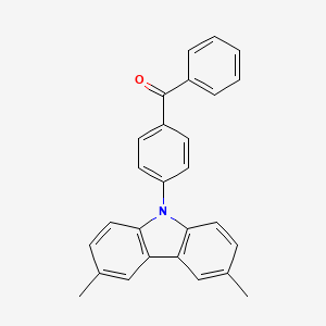 molecular formula C27H21NO B14121491 9-(4-benzoylphenyl)-3,6-dimethyl-9H-carbazole 