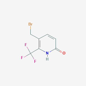 molecular formula C7H5BrF3NO B1412151 3-溴甲基-6-羟基-2-(三氟甲基)吡啶 CAS No. 1227571-91-6