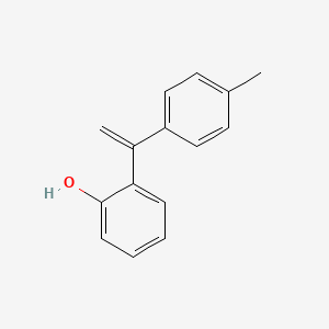 molecular formula C15H14O B14121524 2-(1-(4-Methylphenyl)vinyl)phenol 