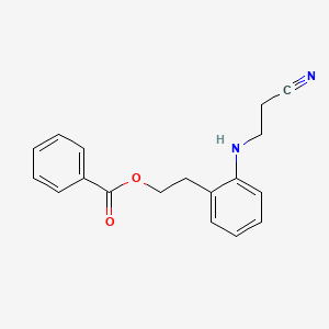 2-[2-(2-Cyanoethylamino)phenyl]ethyl benzoate