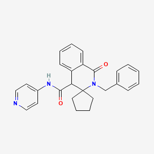 2-benzyl-1-oxo-N-pyridin-4-ylspiro[4H-isoquinoline-3,1'-cyclopentane]-4-carboxamide