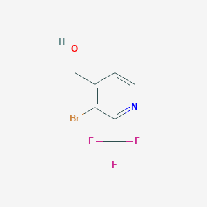 molecular formula C7H5BrF3NO B1412156 3-溴-2-(三氟甲基)吡啶-4-甲醇 CAS No. 1227576-82-0