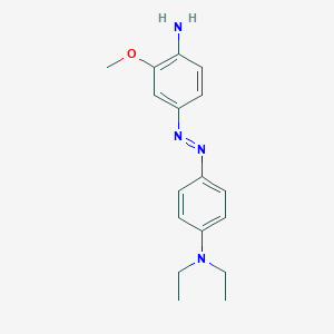 molecular formula C17H22N4O B141216 4-((4-Amino-3-methoxyphenyl)azo)-N,N-diethylaniline CAS No. 126335-31-7