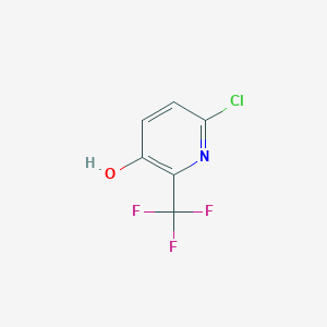 molecular formula C6H3ClF3NO B1412165 6-Chloro-3-hydroxy-2-(trifluoromethyl)pyridine CAS No. 1227499-60-6