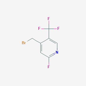 molecular formula C7H4BrF4N B1412166 4-Bromomethyl-2-fluoro-5-(trifluoromethyl)pyridine CAS No. 1227575-57-6