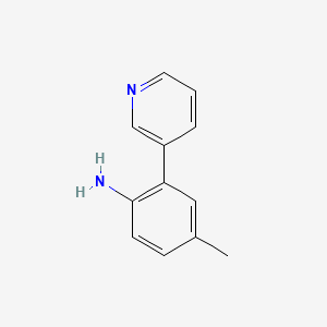 molecular formula C12H12N2 B14121663 4-Methyl-2-(pyridin-3-yl)aniline 