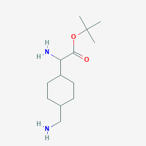 molecular formula C13H26N2O2 B14121715 Tert-butyl 2-amino-2-[(1r,4r)-4-(aminomethyl)cyclohexyl]acetate 