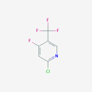 B1412180 2-Chloro-4-fluoro-5-(trifluoromethyl)pyridine CAS No. 1227511-50-3