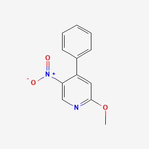 molecular formula C12H10N2O3 B14121886 2-Methoxy-5-nitro-4-phenylpyridine 