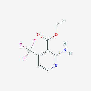 molecular formula C9H9F3N2O2 B1412192 2-氨基-4-(三氟甲基)烟酸乙酯 CAS No. 1227508-36-2