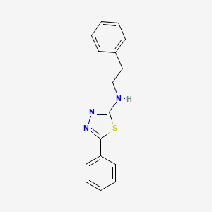 5-phenyl-N-(2-phenylethyl)-1,3,4-thiadiazol-2-amine