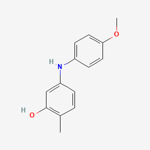 3-[(4-Methoxyphenyl)amino]-6-methylphenol