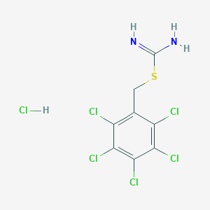 Amino[(2,3,4,5,6-pentachlorobenzyl)thio]methaniminium chloride