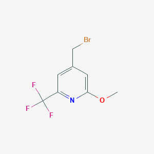 B1412201 4-Bromomethyl-2-methoxy-6-(trifluoromethyl)pyridine CAS No. 1227576-11-5