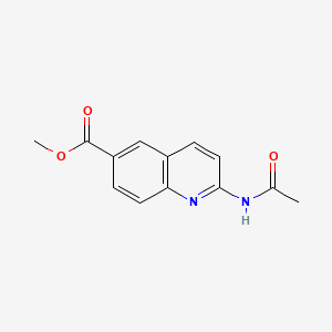 molecular formula C13H12N2O3 B14122015 Methyl 2-acetamidoquinoline-6-carboxylate 