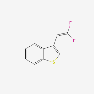 molecular formula C10H6F2S B14122120 3-(2,2-difluoroethenyl)-1-benzothiophene 