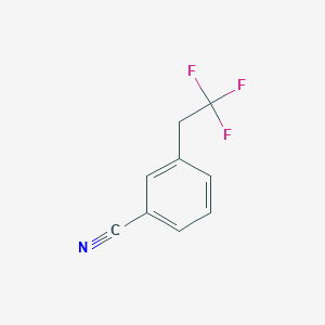 molecular formula C9H6F3N B14122146 3-(2,2,2-Trifluoroethyl)benzonitrile 