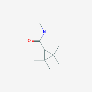 molecular formula C10H19NO B14122163 Cyclopropanecarboxamide, N,N,2,2,3,3-hexamethyl- CAS No. 53066-20-9