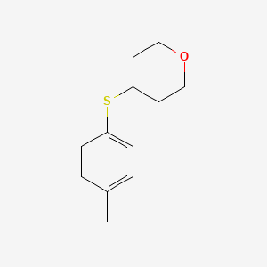 4-[(4-Methylphenyl)sulfanyl]oxane