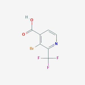 molecular formula C7H3BrF3NO2 B1412219 3-溴-2-(三氟甲基)异烟酸 CAS No. 1211588-27-0