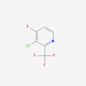 molecular formula C6H2ClF4N B1412226 3-Chloro-4-fluoro-2-(trifluoromethyl)pyridine CAS No. 1227599-02-1