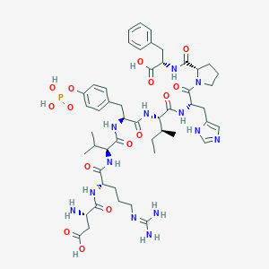molecular formula C50H72N13O15P B141223 Phosphotyrosylangiotensin II CAS No. 129785-85-9