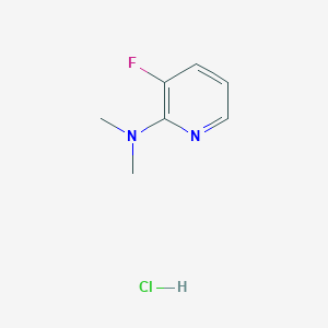 molecular formula C7H10ClFN2 B1412236 3-氟-N,N-二甲基吡啶-2-胺盐酸盐 CAS No. 1704069-63-5