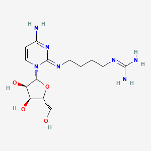 molecular formula C14H25N7O4 B14122404 Agmatidine CAS No. 1221169-70-5