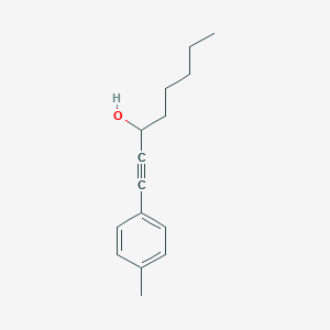 molecular formula C15H20O B14122416 1-(p-Tolyl)octyn-3-ol 