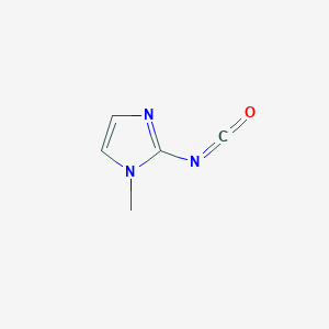 molecular formula C5H5N3O B14122438 2-Isocyanato-1-methyl-1H-imidazole 