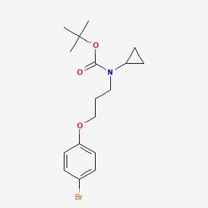 molecular formula C17H24BrNO3 B1412244 Tert-butyl (3-(4-bromophenoxy)propyl)(cyclopropyl)carbamate CAS No. 1704069-43-1