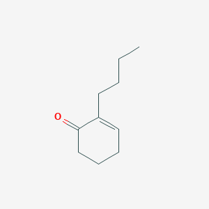 molecular formula C10H16O B14122461 2-Butyl-2-cyclohexen-1-one 