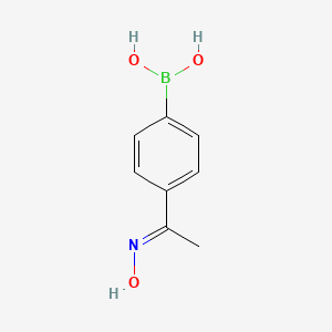 molecular formula C8H10BNO3 B1412254 (E)-(4-(1-(羟亚氨基)乙基)苯基)硼酸 CAS No. 1308264-92-7