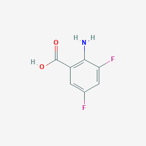 molecular formula C7H5F2NO2 B141226 2-アミノ-3,5-ジフルオロ安息香酸 CAS No. 126674-78-0