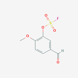 molecular formula C8H7FO5S B14122610 3-[(fluorosulfonyl)oxy]-4-methoxy-Benzaldehyde 