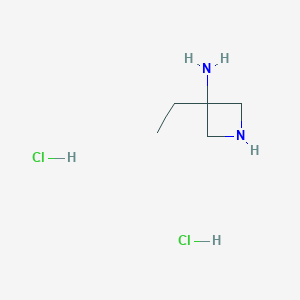 molecular formula C5H14Cl2N2 B1412263 3-氨基-3-乙基氮杂环丁烷二盐酸盐 CAS No. 1427397-56-5