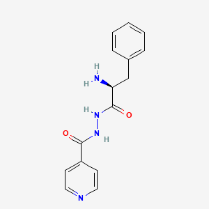 B1412269 4-Pyridinecarboxylic acid, 2-[(2S)-2-amino-1-oxo-3-phenylpropyl]hydrazide CAS No. 68207-01-2