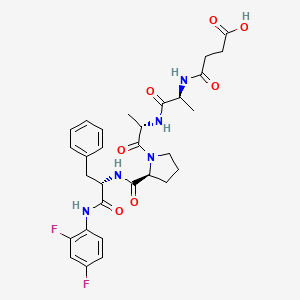 B1412282 Suc-Ala-Ala-Pro-Phe-2,4-difluoroanilide CAS No. 381164-12-1