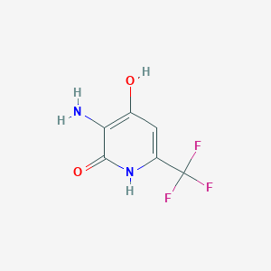 molecular formula C6H5F3N2O2 B1412288 3-Amino-2,4-dihydroxy-6-(trifluoromethyl)pyridine CAS No. 1214365-75-9