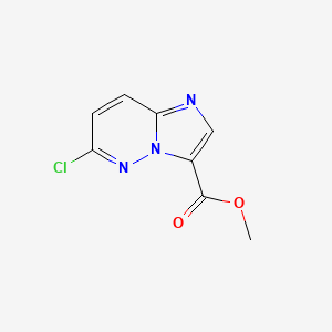molecular formula C8H6ClN3O2 B1412295 6-氯咪唑并[1,2-b]哒嗪-3-甲酸甲酯 CAS No. 1315363-58-6