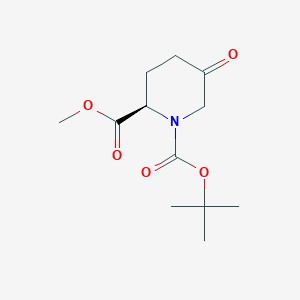 B1412304 (R)-1-tert-butyl 2-Methyl 5-oxopiperidine-1,2-dicarboxylate CAS No. 448963-98-2