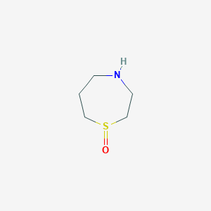 molecular formula C5H11NOS B14123051 1,4-Thiazepan-S-one 