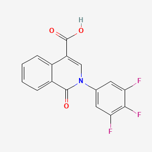 molecular formula C16H8F3NO3 B1412315 1-氧代-2-(3,4,5-三氟苯基)-1,2-二氢异喹啉-4-羧酸 CAS No. 1383626-11-6