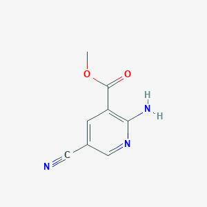 molecular formula C8H7N3O2 B1412316 Methyl 2-amino-5-cyanonicotinate CAS No. 1227048-81-8